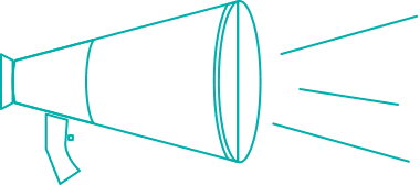 Illustration of megaphone.