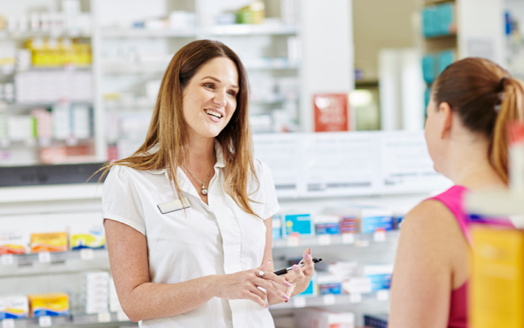 An Australian pharmacist at work