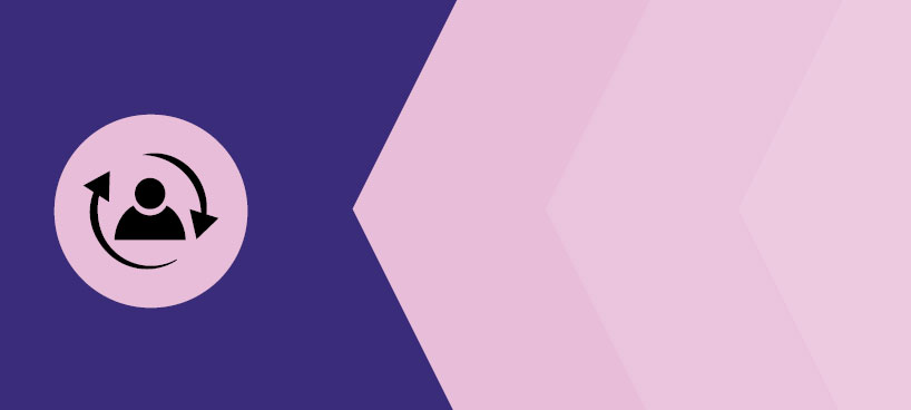 Icon of a person with circular arrow