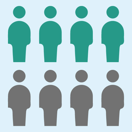 Graphic of a small selection of people