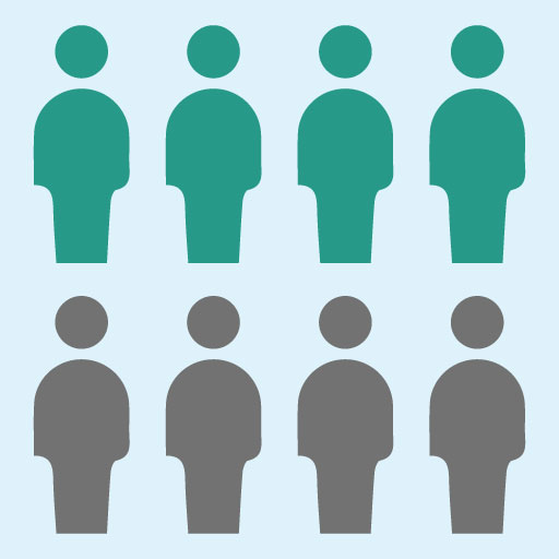 Graphic of a small selection of people