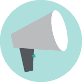 A picture of a loud speaker. 
