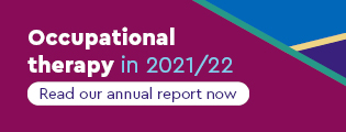 Occupational therapy in 2021/22: Read our annual report now
